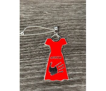 MMIW Red Dress Pendant by Jadeon Rathgeber