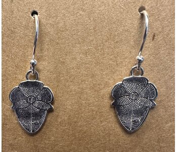 Small Strawberry Silver Cast earrings by Jadeon Rathgeber
