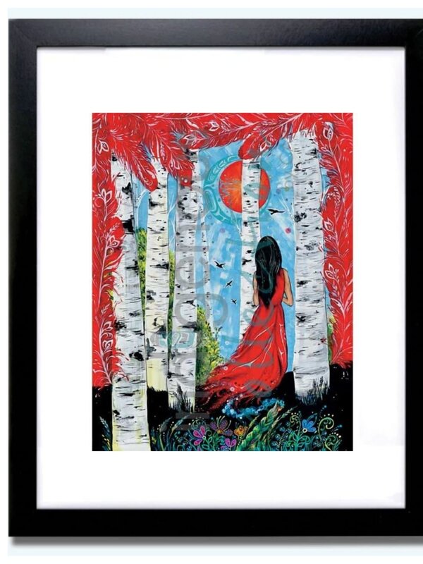 Matted & Framed art card - Remembrance by Karen Erickson