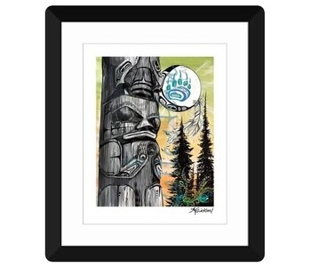 Matted & Framed art card Bear Clan by Karen Erickson