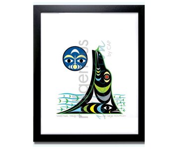 Matted & Framed art card - Siwash Rock by Zac George Skokaylem