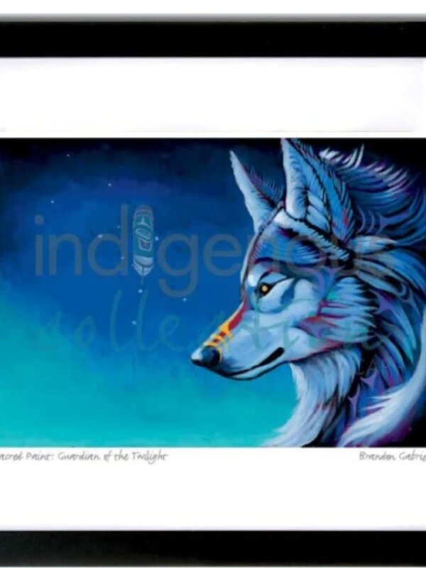 Framed Art Card - Sacred Paint: Guardian of Canada by Brandon Gabriel