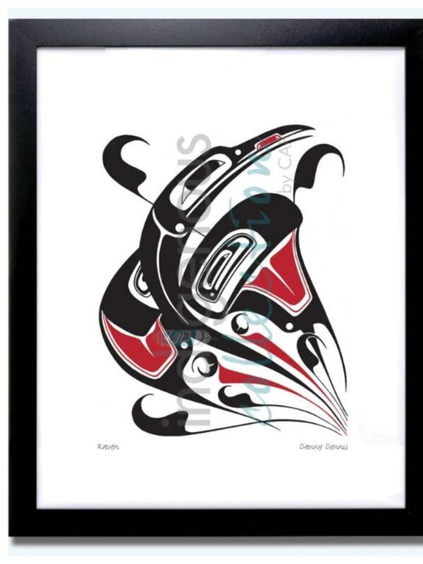 Framed Art Card - Raven by Danny Dennis