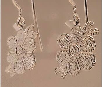 Kokum Beadwork Earrings Hook By Medicine Bar Arts