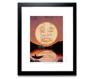 Matted & Framed Art Card Sunset by Jessica McCallum -Miller