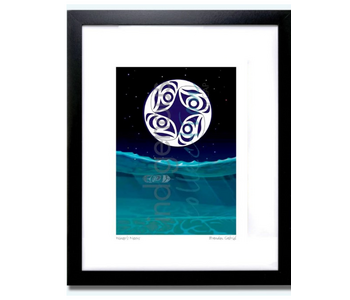 Matted & Framed Art Card Winter's Nexus by Brandon Gabriel