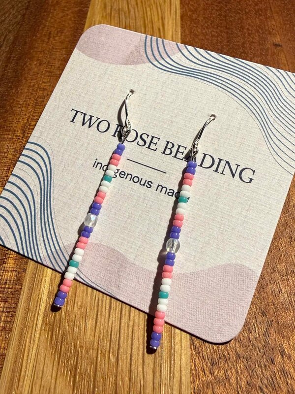 1.5" Beaded Drop Earrings by Jenn Carman