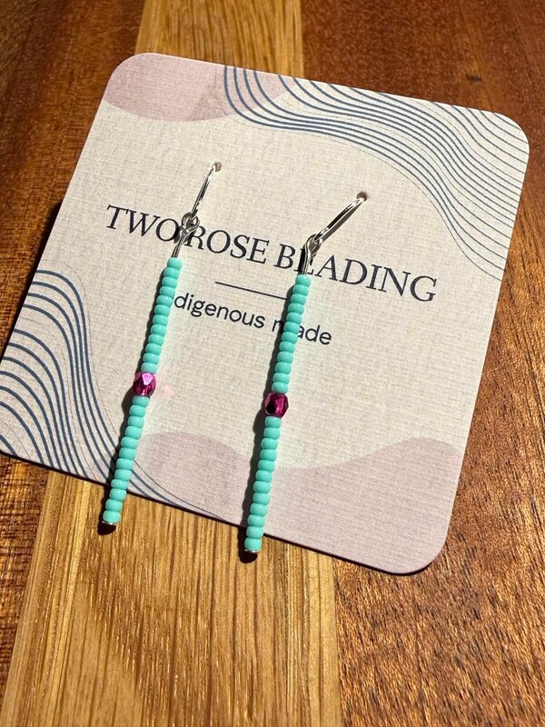 1.5" Beaded Drop Earrings by Jenn Carman