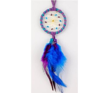 2" Double-wrapped Purple/Turquoise Dream Catcher
