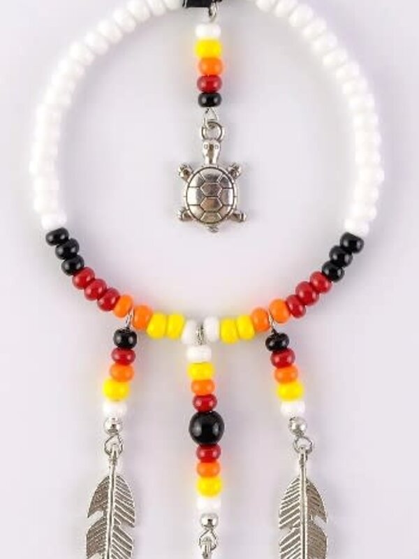 2.25" Black Beaded Turtle Ornament