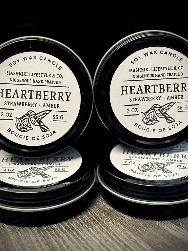 Heart Berry 2oz Candle by Mashkiki Lifestyle & Co
