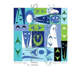 Art Cards 6" x 9" Coast Salish Dsign by Zac George Sokaylem