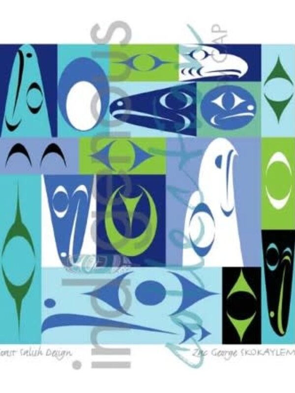 Art Cards 6" x 9" Coast Salish Dsign by Zac George Sokaylem