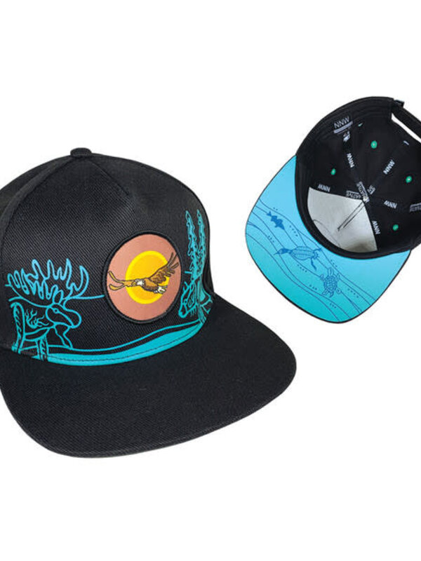 Snap Back Cap - All My Relatives (Indinawemaaganidag) by Storm Angeconeb