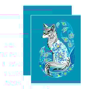 Notebook  4" x 5.75" - Foxy by Deanna Samuel