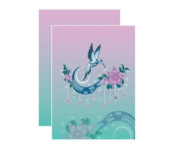 Notebook 4" x 5.75" Hummingbird by Deanna Samuel