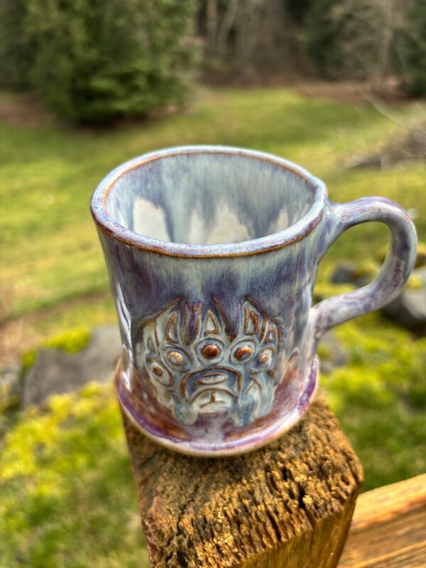 Pottery by Cynthia Robinson -14 oz Bear Paw Mug