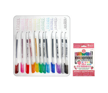 Strawberry Scented Gel Pens - Wild Strawberry by Yasakw (Shelly Samuels)