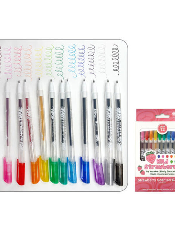 Strawberry Scented Gel Pens - Wild Strawberry by Yasakw (Shelly Samuels)