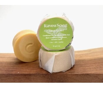 Citrus Reset Conditioner Bar | 65g Normal to Oily Hair by Raven Song Soap