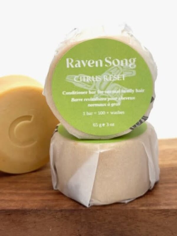 Citrus Reset Conditioner Bar | 65g Normal to Oily Hair by Raven Song Soap