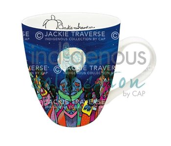 Art Mug Full Moon Ceremony by Jackie Traverse