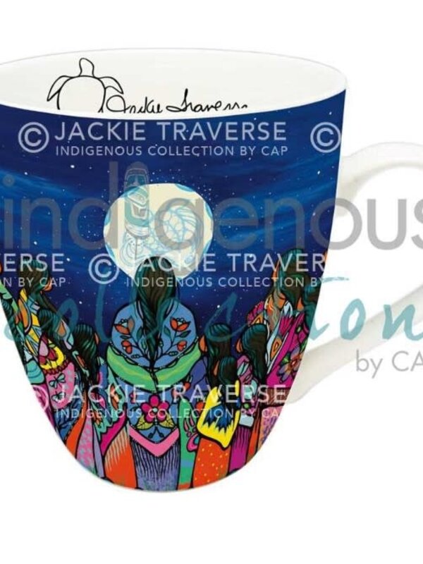Art Mug Full Moon Ceremony by Jackie Traverse