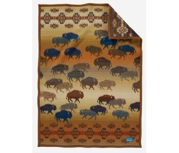 Pendleton Crib Blanket - Prairie Rush Hour Rustic Buffalo