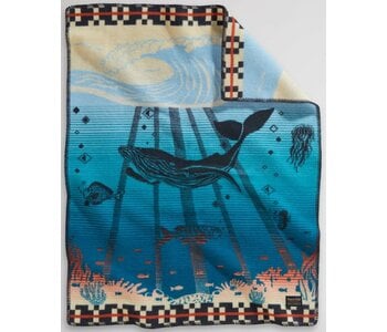 Pendleton Crib Blanket - Tide School Blue