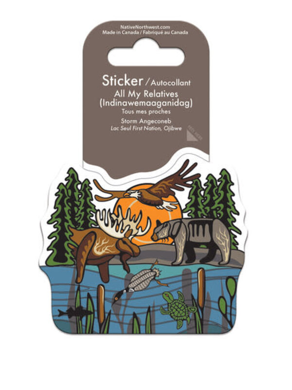 Sticker - All My Relatives by Storm Angeconeb