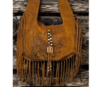 Fringe Purse with Mandala Flower by Stacey Smith