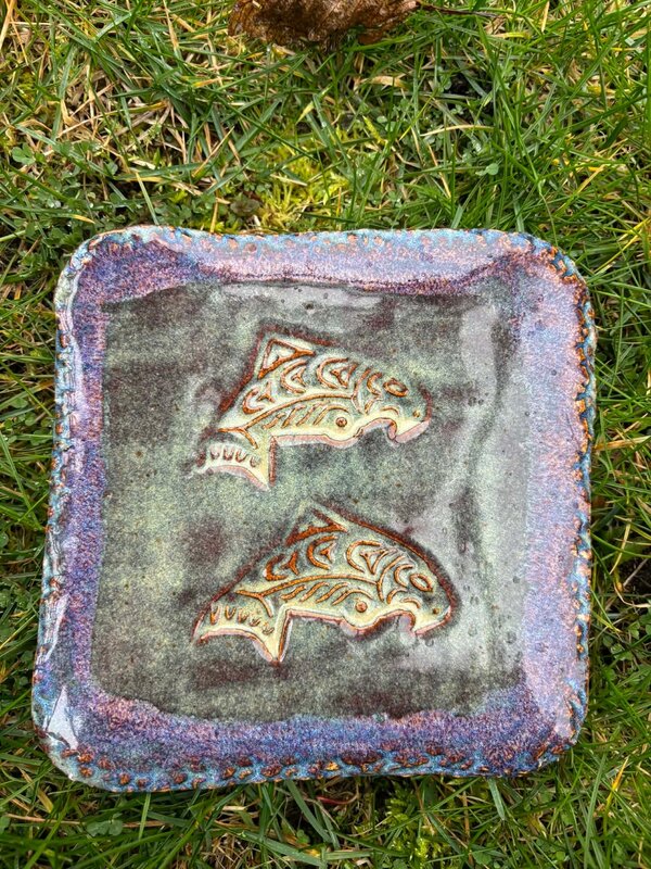Pottery by Cynthia Robinson - Small Pottery footed plate