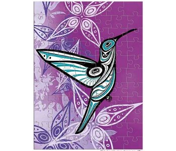 72 Piece Puzzle in Tin - Hummingbird by Jessica McCallum-Miller