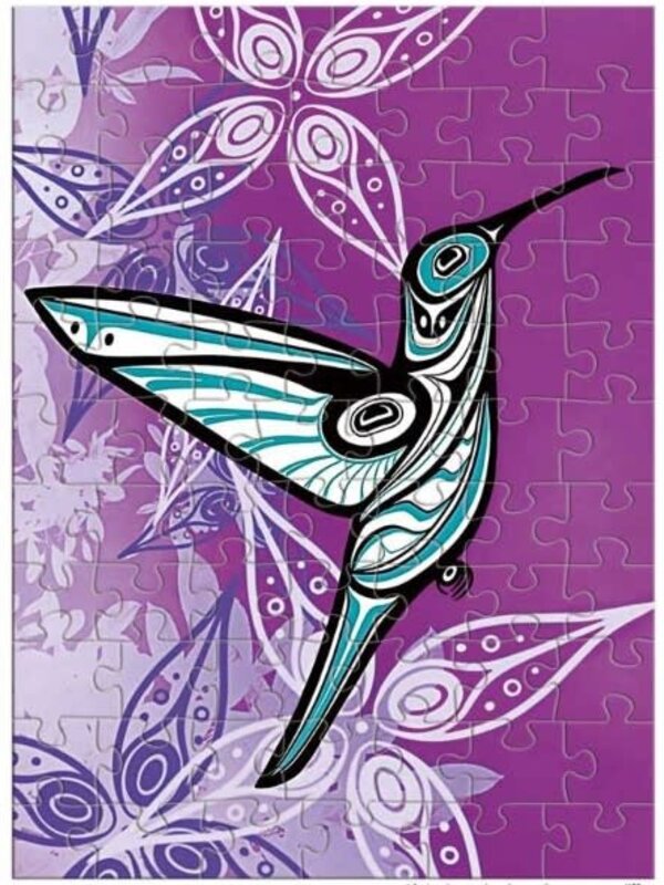 72 Piece Puzzle in Tin - Hummingbird by Jessica McCallum-Miller
