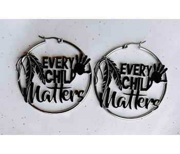 Stainless 2" Every Child Matters Hoops - Silver tone