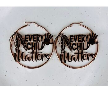 2" Stainless Every Child Matters Hoops - Rose Gold tone