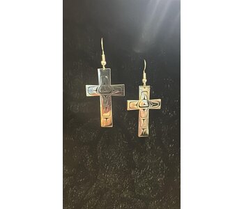 Stainless Earrings - Cross by Andromeda Reece