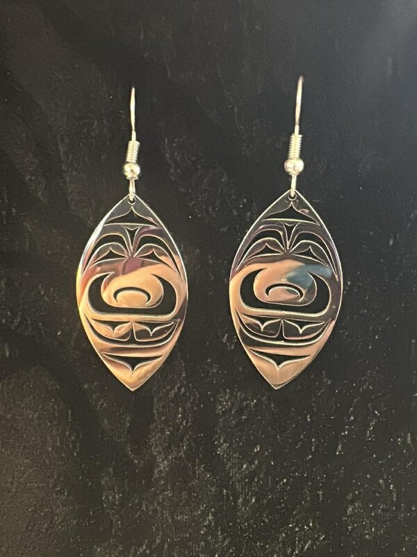 Stainless Earrings -Ovoid Petal by Andromeda Reece