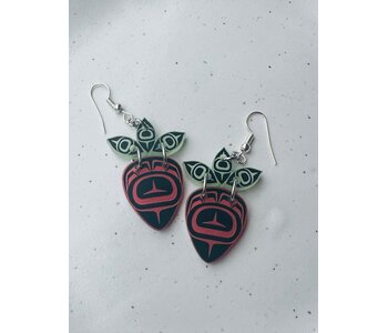 2" Stawberry Earrings by Andromeda Reece