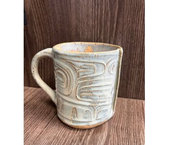 Pottery by Cynthia Robinson - 14 oz Mug with Eagle  stamp