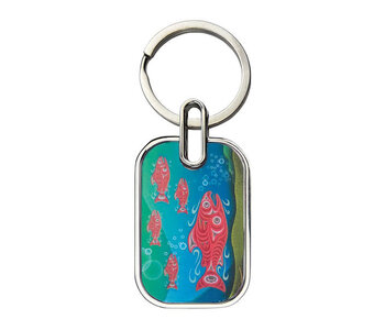 Lenticular Keychain - Coho Salmon by Joe Wilson
