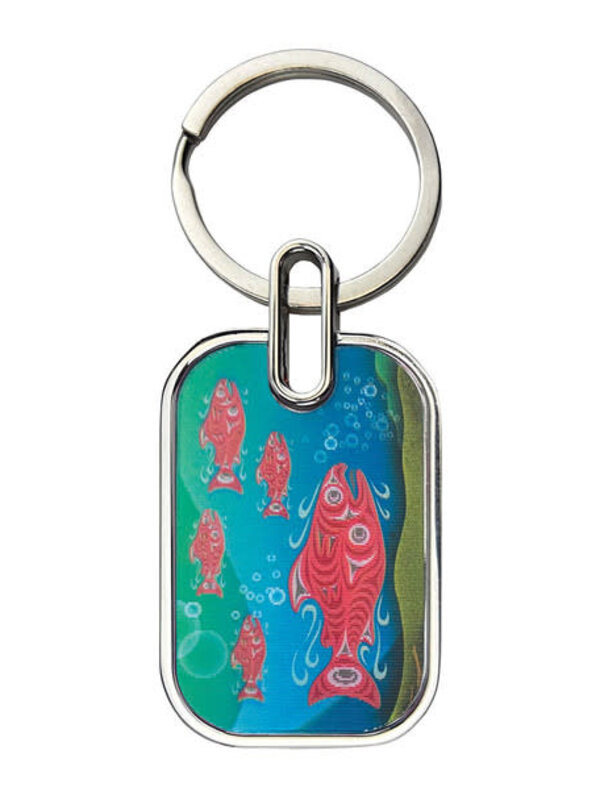 Lenticular Keychain - Coho Salmon by Joe Wilson