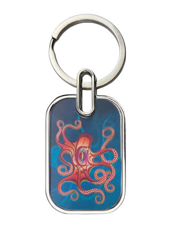 Lenticular Keychain - Octopus (Nuu) by Ernst Swanson