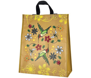 Eco Bag Large - Hummingbird (Nenookaasi) by Storm Angeconeb