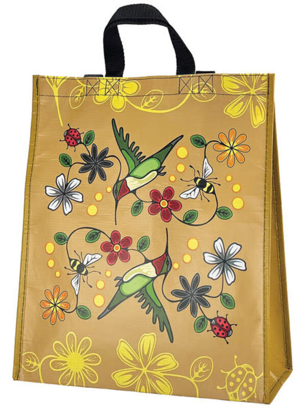 Eco Bag Large - Hummingbird (Nenookaasi) by Storm Angeconeb