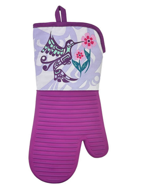 Silicone Oven Mitt - Hummingbird by Francis Dick