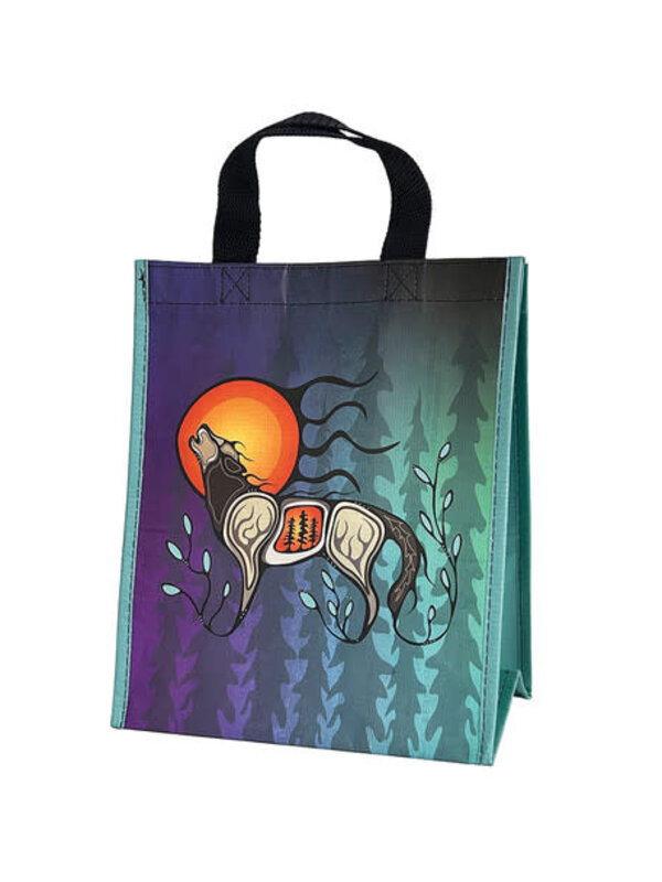 Eco Bag Small - Wolf (Ma'iingan by Storm Angeconeb