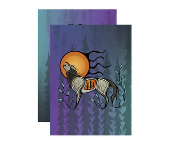 Notebook 4 "x 5.75" Wolf by Storm Angeconeb