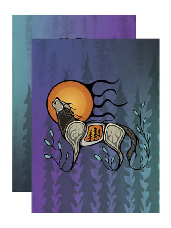 Notebook 4 "x 5.75" Wolf by Storm Angeconeb