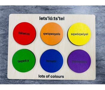 Learn the Colors in Halq'eméylem Puzzle